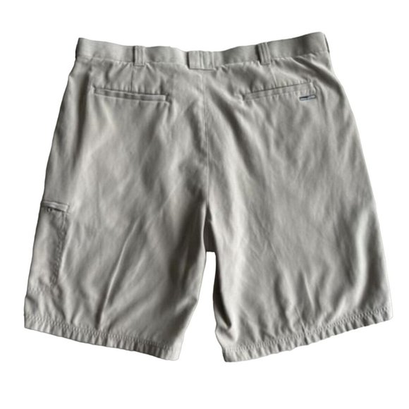 PGA Tour Tech Zone Golf Shorts Mens Size 40 Beige Flat‎ Front Stretch Athletic - Picture 2 of 12